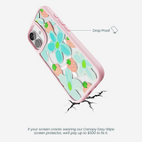 Clear Berry Belle iPhone 17 Case With Petal Pink Ridge (MagSafe included)