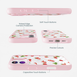 Clear Berry Pink iPhone 17 Case With Petal Pink Ridge (MagSafe included)