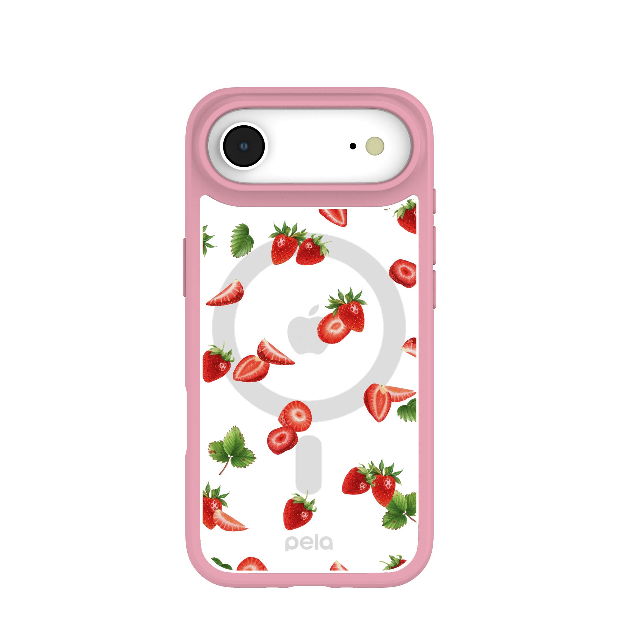 Clear Berry Pink iPhone Air Case With Petal Pink Ridge (MagSafe includ ...