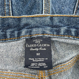 Faded Glory Cargo Carpenter Shorts - 31W 10L Blue Cotton