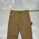 Wrangler Carpenter Trousers - 32W 34L Brown Cotton