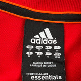 Performance Essentials Adidas Polo Shirt - Medium Red Cotton