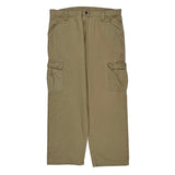 Wrangler Cargo Trousers - 36W 30L Khaki Cotton