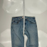 501 Levis Jeans - 34W 30L Light Wash Denim
