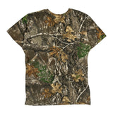 Realtree Camo T-Shirt - Large Brown Cotton Blend