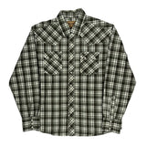 Wrangler Checked Shirt - XL Green Cotton
