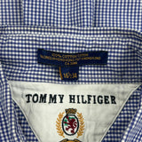 Tommy Hilfiger Checked Shirt - Large Blue Cotton