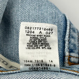 550 Relaxed Fit Levis Denim Shorts - 35W UK 18 Light Wash Cotton