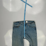 501 Levis Jeans - 36W 30L Light Wash Cotton