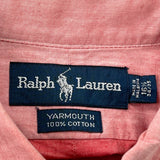 Yarmouth Ralph Lauren Shirt - Large Red Cotton