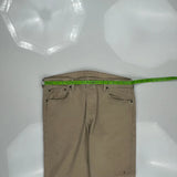 501 Levis Jeans - 36W 31L Beige Cotton