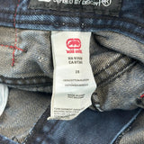 Defined By Design Ecko Unltd Graphic Jeans - 27W 30L Blue Cotton