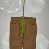 501 Levis Jeans - 36W 30L Brown Cotton