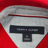 Tommy Hilfiger Polo Shirt - Medium Red Cotton