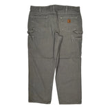 Carhartt Carpenter Trousers - 40W 30L Grey Cotton