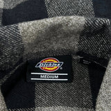 Dickies Checked Flannel Shirt - Medium Black Cotton