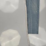 501 Levis Jeans - 34W 36L Light Wash Cotton
