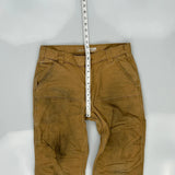 Carhartt Double Knee Carpenter Trousers - 31W 30L Brown Cotton