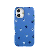 Electric Blue Black and Blue iPhone 16 Case