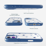 Clear Black and Blue iPhone 17 Case With True Blue Ridge (MagSafe included)