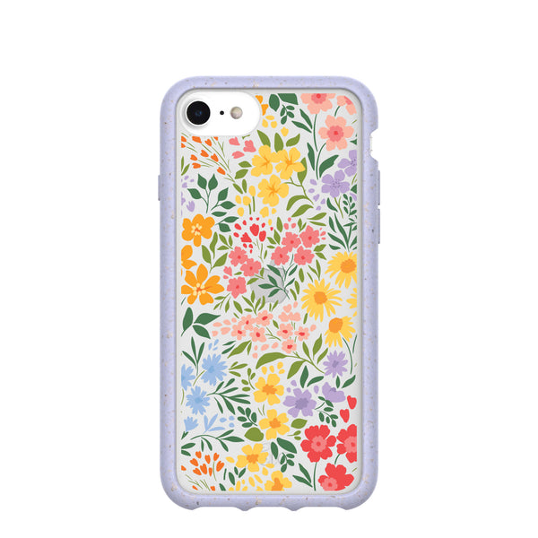 Clear Blooming Wild iPhone 6/6s/7/8/SE Case With Lavender Ridge