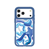 Clear Blue Chrome iPhone 17 Pro Max Case With True Blue Ridge (MagSafe included)