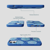 Electric Blue Blue Groove iPhone 12/ iPhone 12 Pro Case