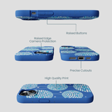 Electric Blue Blue Groove iPhone 14 Case