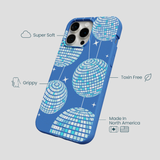 Electric Blue Blue Groove iPhone 15 Pro Max Case