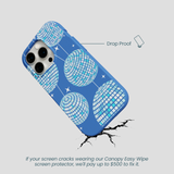 Electric Blue Blue Groove iPhone 15 Pro Case