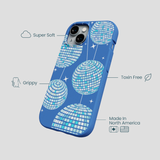 Electric Blue Blue Groove iPhone 15 Case