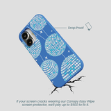 Electric Blue Blue Groove iPhone 16 Case