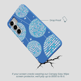 Electric Blue Blue Groove Samsung Galaxy S25+(Plus) Case