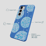 Electric Blue Blue Groove Samsung Galaxy S25+(Plus) Case