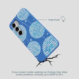 Electric Blue Blue Groove Samsung Galaxy S25 Case