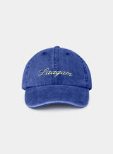 BLUE EMBROIDERED LOGO CAP