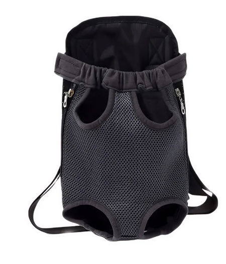 Anypet Black Denim Pet Carrier Backpack – Small Travel Bag with Front Pocket for Pets