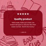Bubblegum Pink Book Club Google Pixel 10/10 Pro Case