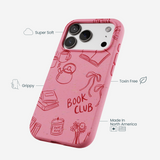 Bubblegum Pink Book Club iPhone 17 Pro Case