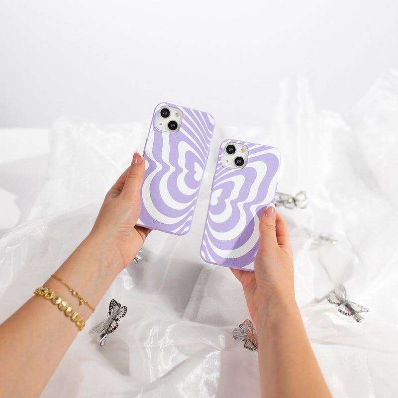 Lavender Flutter Left Google Pixel 8 Pro Case