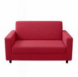Anyseat 2-Seater Sofa Cover – Plain Red Style Slipcover for Living Room Chair Protection