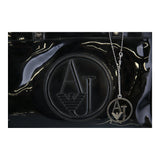 Embossed Logo Patent Tote Armani Jeans Bag - No Size Black PVC