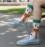 Anyfootwear 3 Pairs Women’s Holiday Cotton Socks Funny Gift Party Multi Color