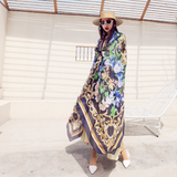 Anyyou 100% Mulberry Silk Navy Blue Scarf Women Luxury Long Shawl – Beach Wear, Swimwear Cover Up, Pashmina Face Shield Foulard Fashion Accessory