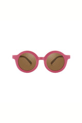 Sustainable kids round sunglasses - Bubble Gum
