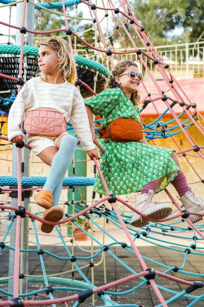 Eco-Friendly Crossbody Waist Bag - Sunset Pink