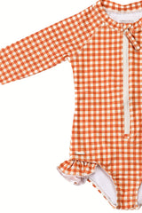 Long sleeve swimsuit - Sienna Gingham