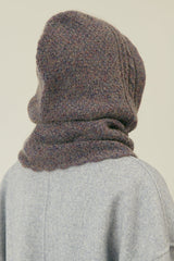 Women's Merino Wool Hood - Storm