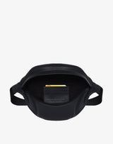 hyer goods recycled leather fanny pack black#color_black