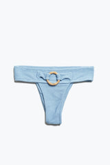 Blue Allium Belted Bikini bottom